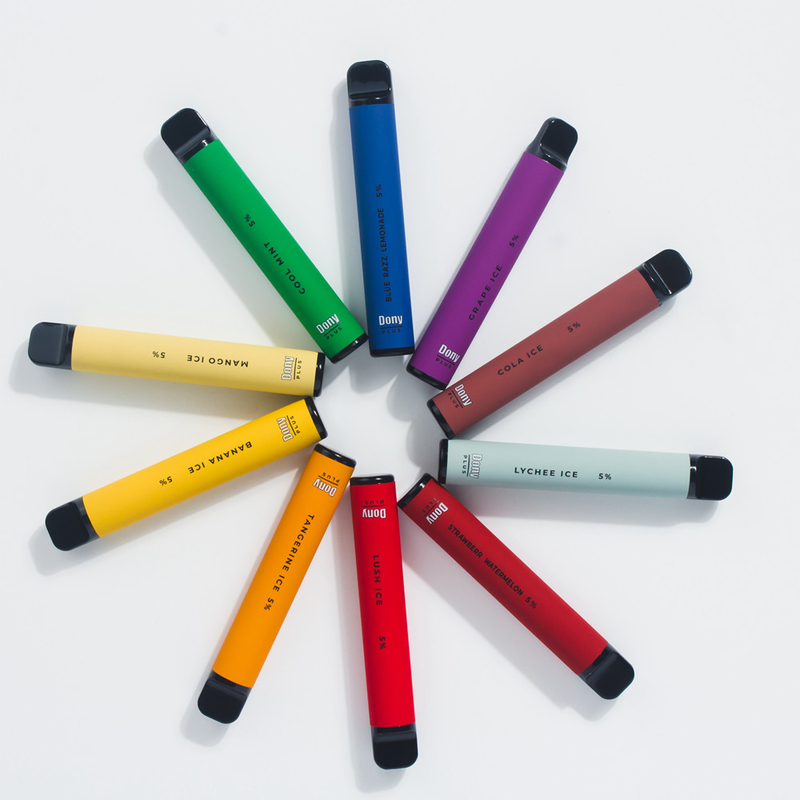 Dony ECO Plus 800puffs 3.2ml سیگار بخار سفارشی یکبار مصرف باتری 550 میلی آمپر ساعتی 15 طعم