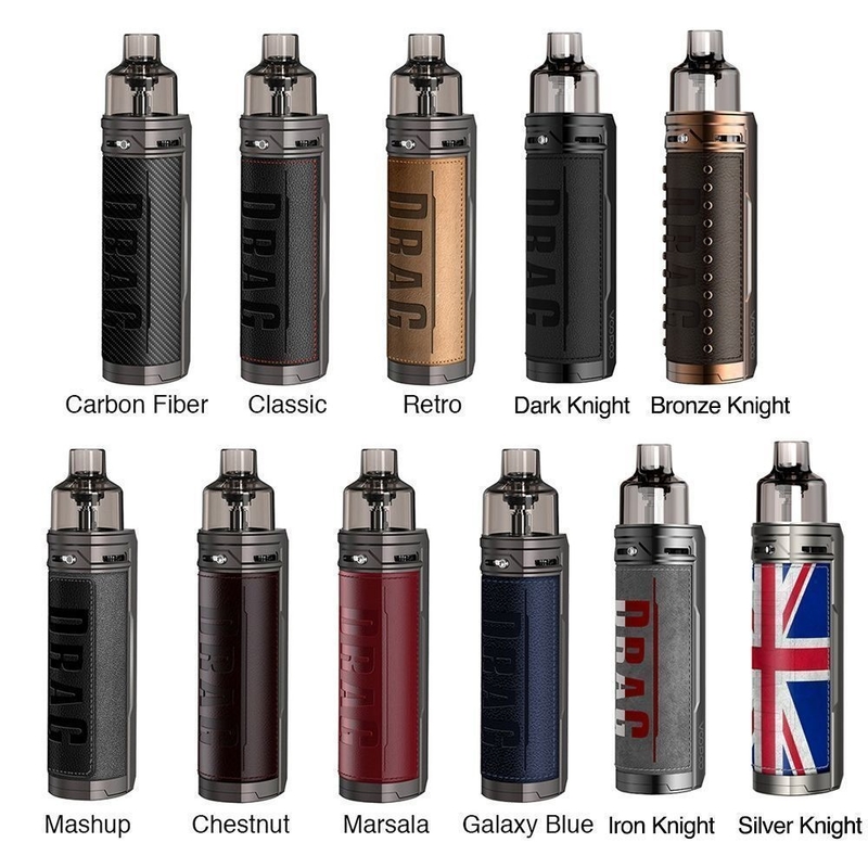 Voopoo Drag X 18650 Mod E Cigarette Kits 4.5ml Vinci Coil Single 18650 Battery 80w