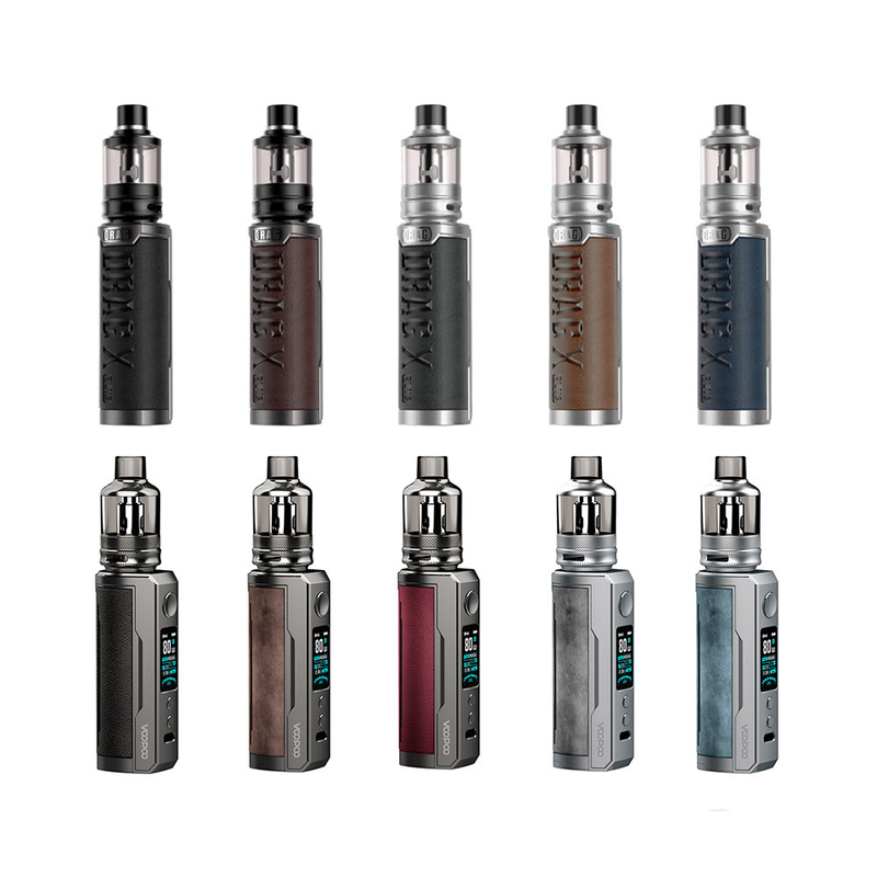 100w E Health استارت کیت سیگار تکی 18650 21700 Battery Tpp Pod Tank Voopoo Drag X Plus