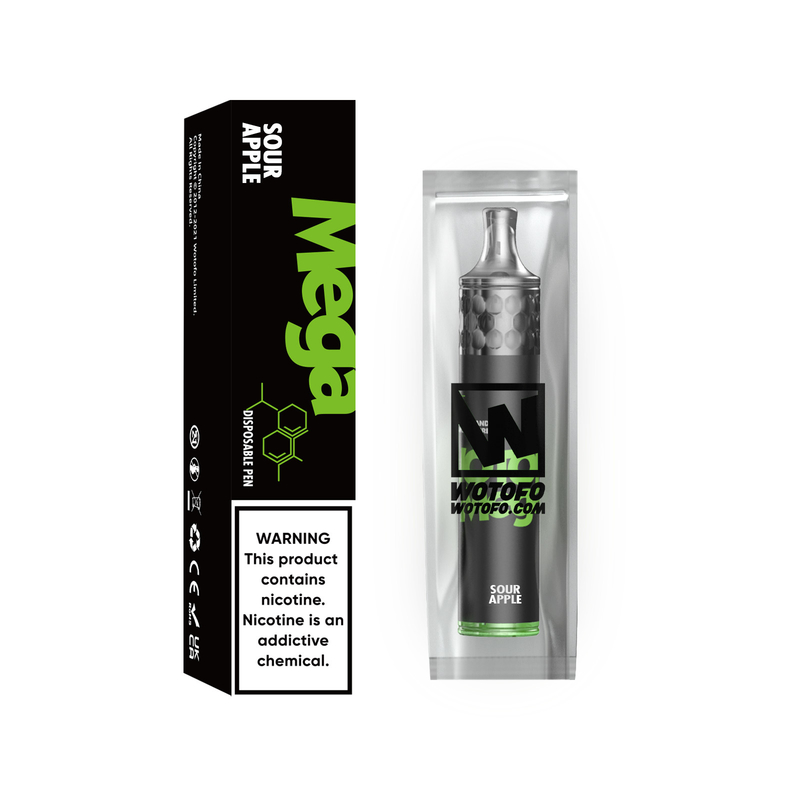 Wotofo Mega Pod Vapes Kit 1500 Puffs 980ma 5ml E Liquid 1.6ohm Wire