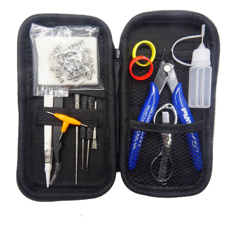 Mini Vape DIY X6 Tool Kit لوازم جانبی سیگار الکترونیکی کیسه بند کویل Jig Cotton