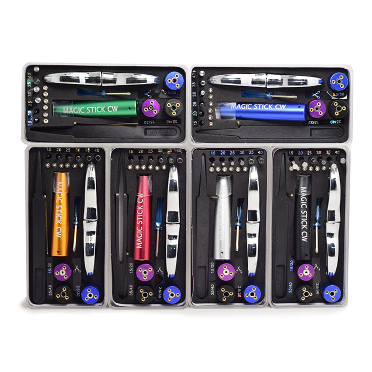 لوازم جانبی سیگار الکترونیک کویل ویپ ویندر کیت ابزار DIY Vaping Sub Ohm Tools Tweezers 6 - In - 1