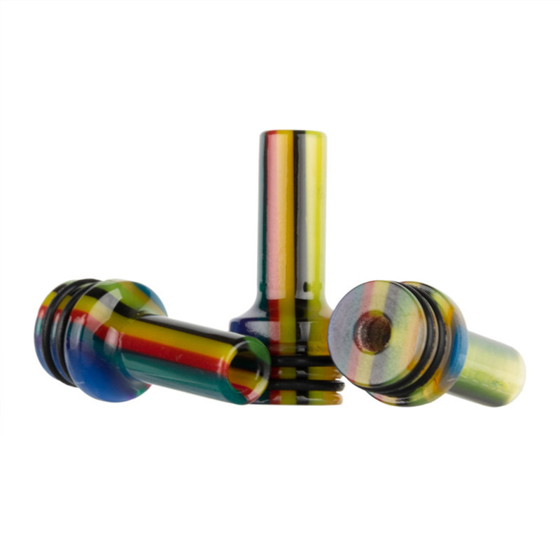 نکات AS285 Resin Rainbow 510 MTL سفارشی Vape Drip Drip برای کارتریج های اتمایزر قلم ویپ