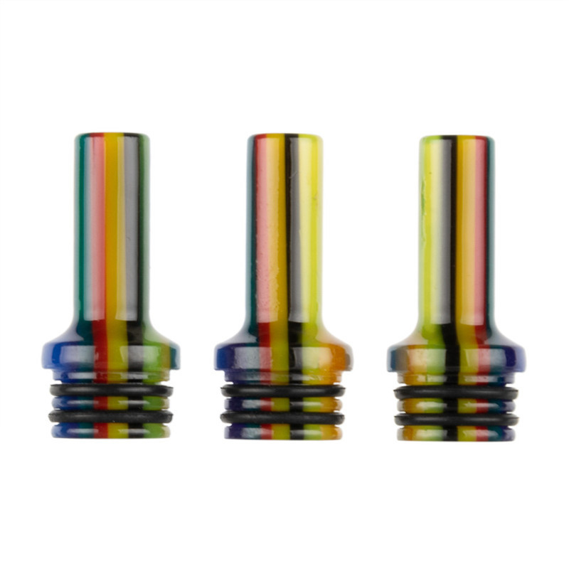 نکات AS285 Resin Rainbow 510 MTL سفارشی Vape Drip Drip برای کارتریج های اتمایزر قلم ویپ
