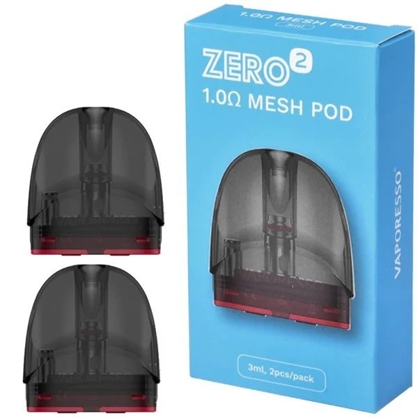 2 عدد مش 1.0 اهم Vaporesso Zero 2 Cartridge Visible Pod PTF System Filling