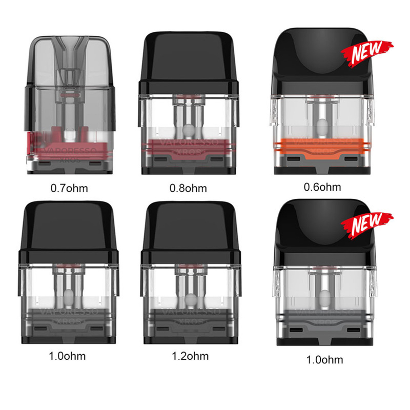 Vaporesso Xros Cartridge Pods 2ml 4pcs استاندارد نسخه TPD سازگار کیت پاد سری Xros