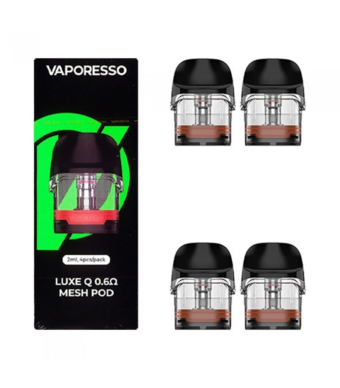 کارتریج Vaporesso Luxe QS Empty Pod 2ml 0.6 Ohm 1.0 Ohm 4 pcs For Luxe QS Kit / Luxe Q Kit