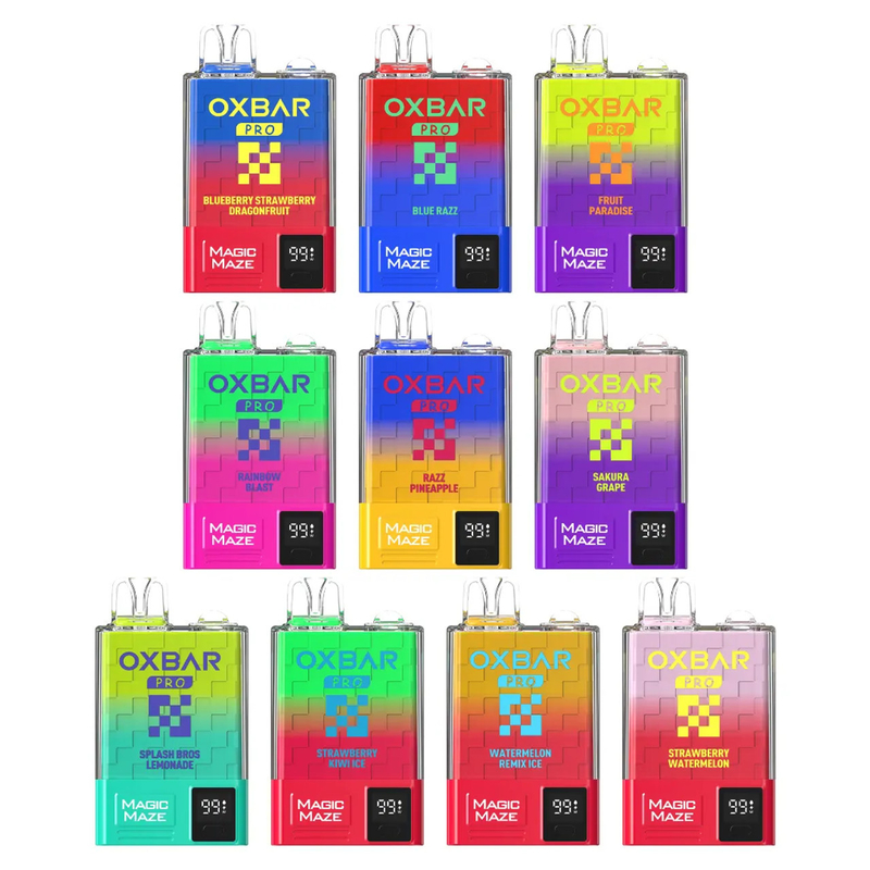 آکسبار جادویی Maze Pro 10k یکبار مصرفی بخار 10000puffs 900mah 18ml مایع 5٪ یکبار مصرفی بخار کیت