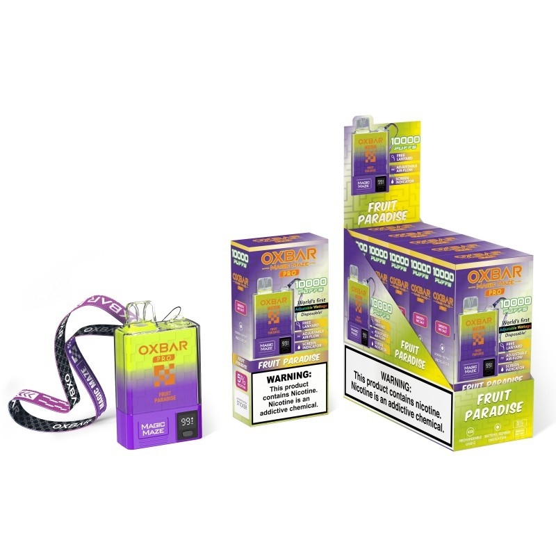 آکسبار جادویی Maze Pro 10k یکبار مصرفی بخار 10000puffs 900mah 18ml مایع 5٪ یکبار مصرفی بخار کیت