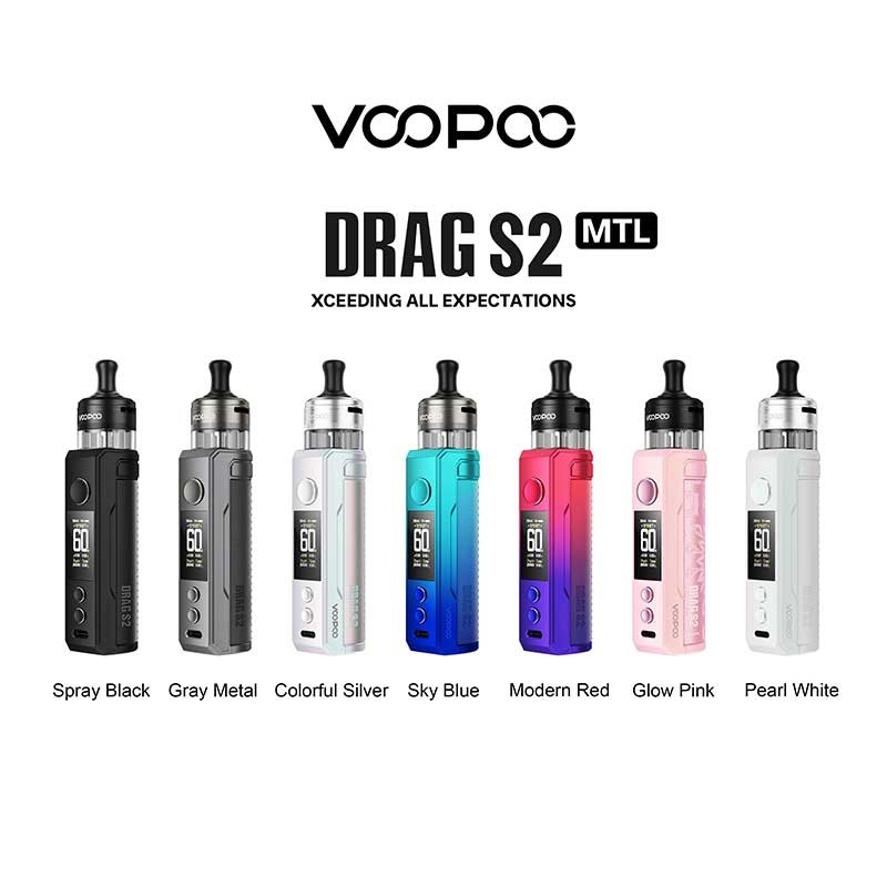 کیت Voopoo Drag s2 Pod Mod 60w با کارتریج PnP X DTL / MTL 2500mAh 5ml