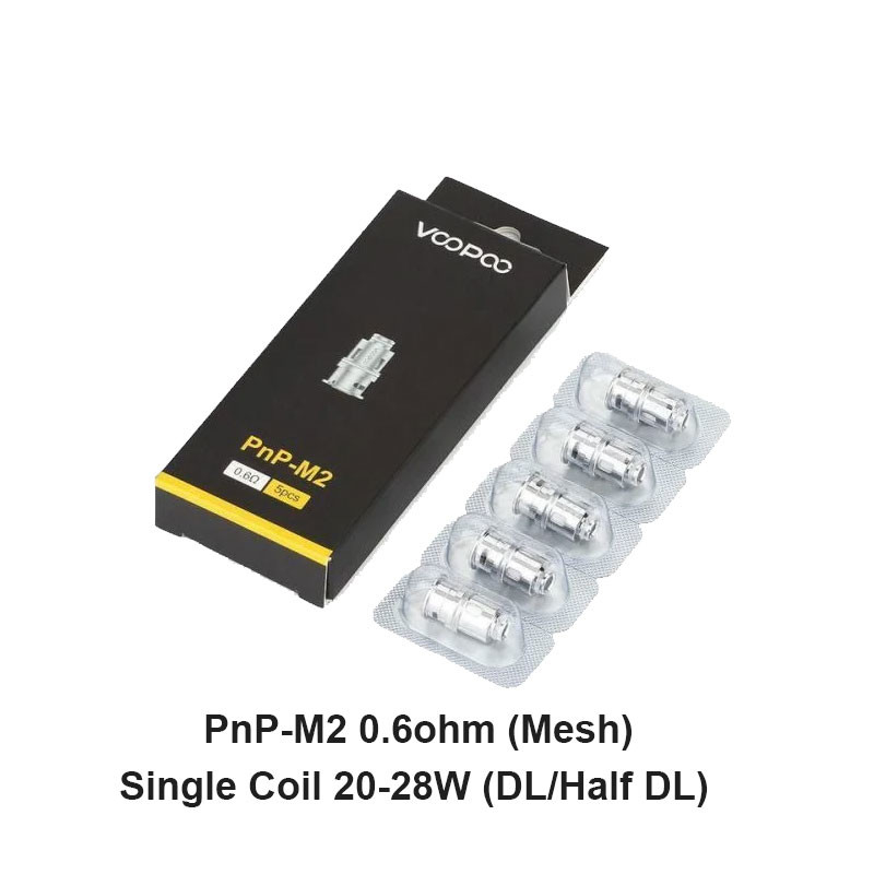 کپسول های جایگزین Voopoo PnP 5 عدد/ بسته برای Drag Baby/Mini/2/S/X،VINCI Series Kit،Argus Pro،PnP 20/22,V.SUIT