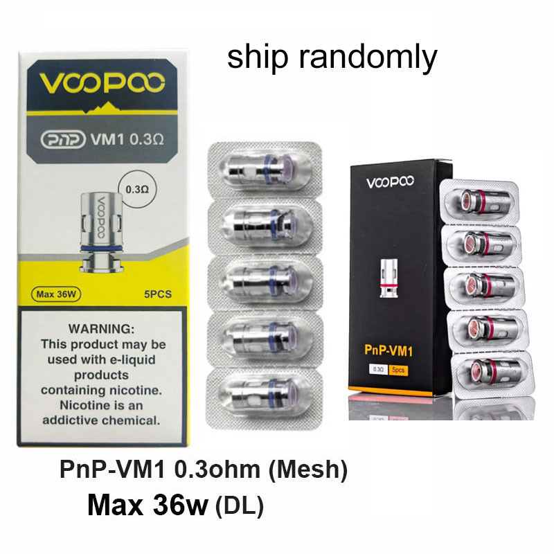 کپسول های جایگزین Voopoo PnP 5 عدد/ بسته برای Drag Baby/Mini/2/S/X،VINCI Series Kit،Argus Pro،PnP 20/22,V.SUIT